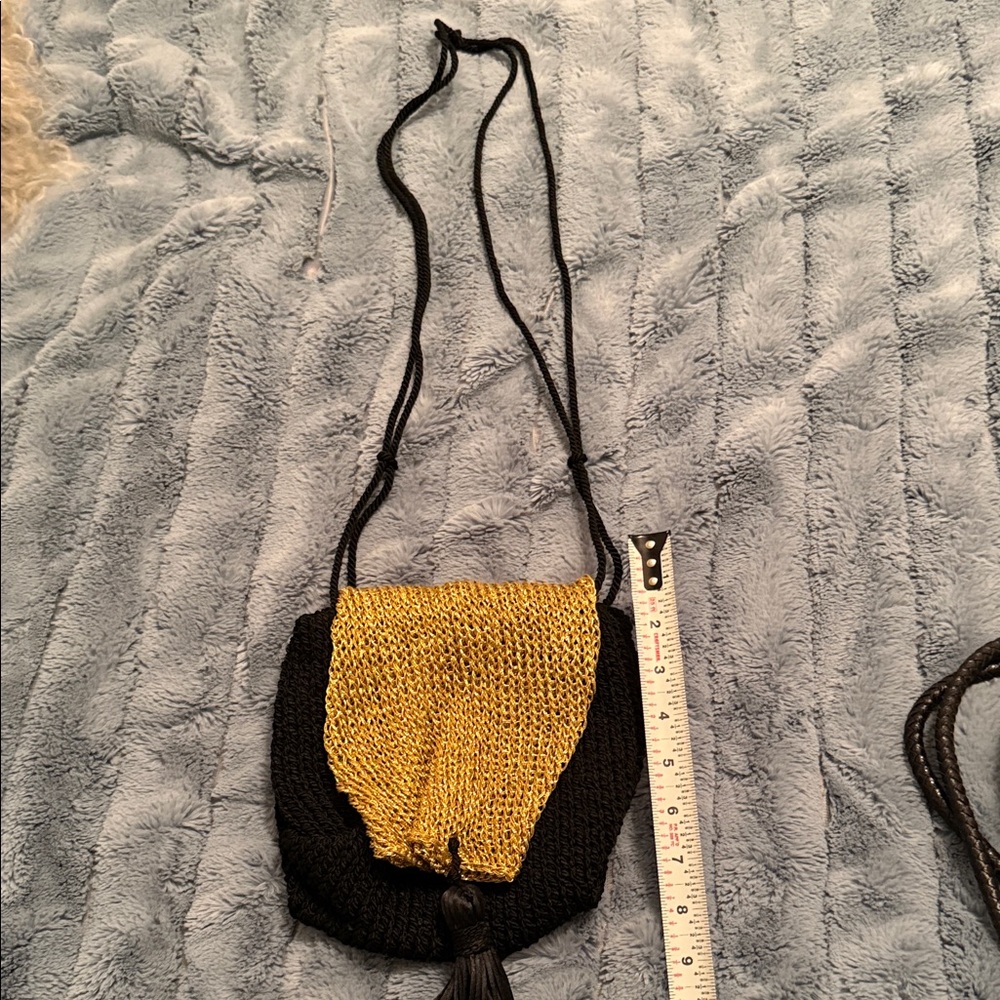 Stylish Black and Gold Women's Bag